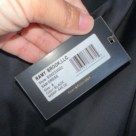 Ramy Brook Sam Dress Black Size 8 - Picture 6 of 8